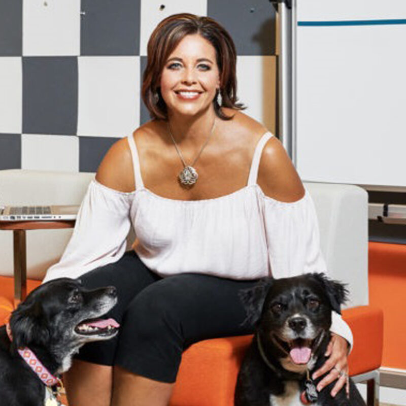 Heather Capps and her two dogs