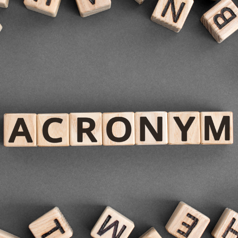 An Abbreviated Introduction to Acronyms